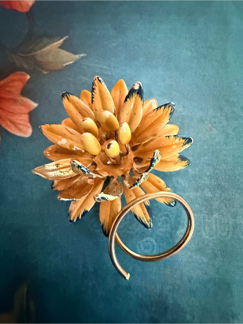 Yellow Floral Brooch - Women Jewelry